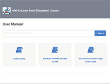 Tablet Screenshot of al.mail-list.com
