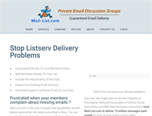 Tablet Screenshot of mail-list.com